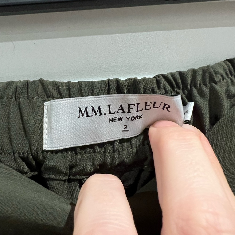 MM Lafleur green Colby straight leg pants - Picture 7 of 8